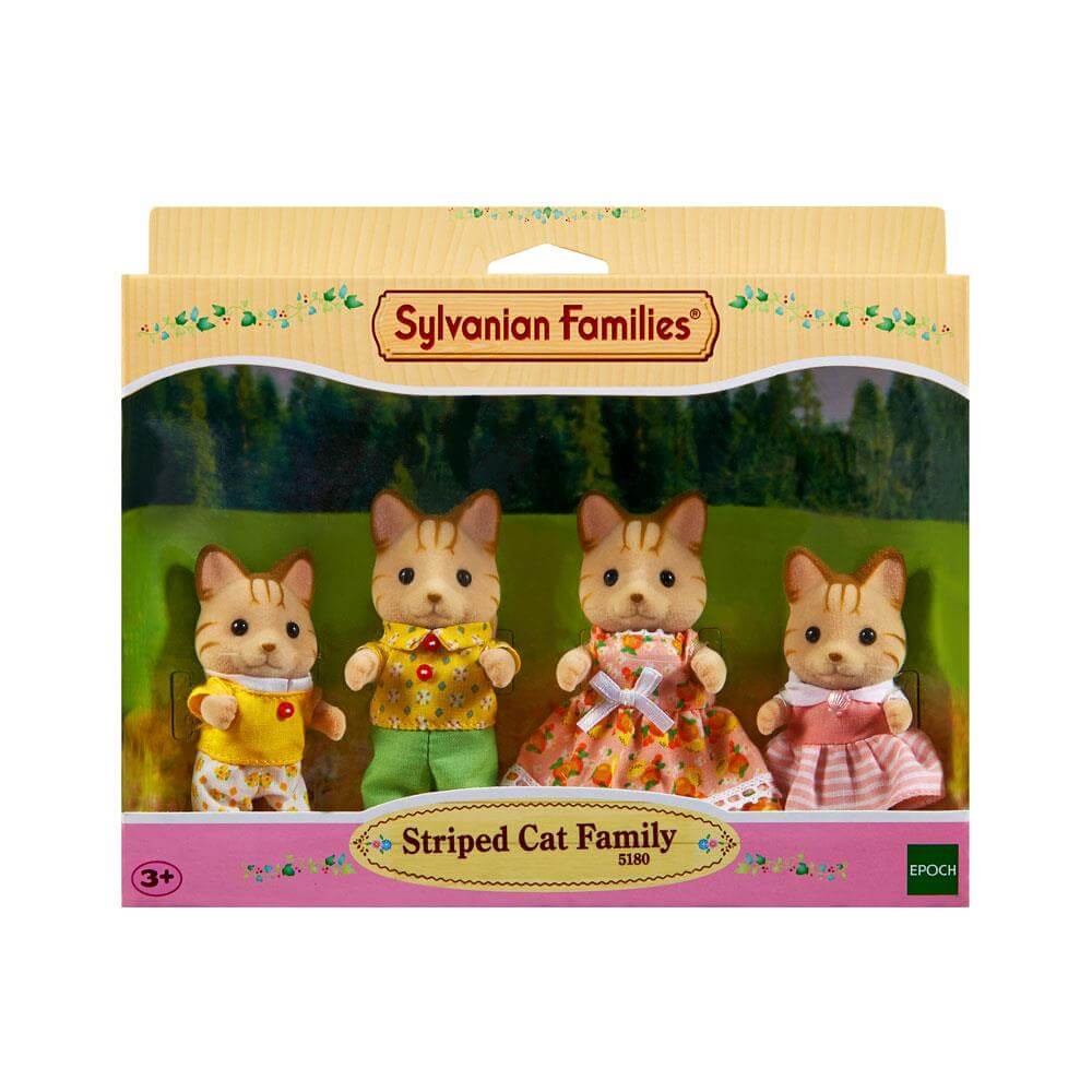Sylvanian Families Striped Cat Family